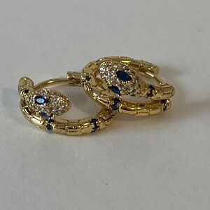 205 Snake huggie hoop earrings